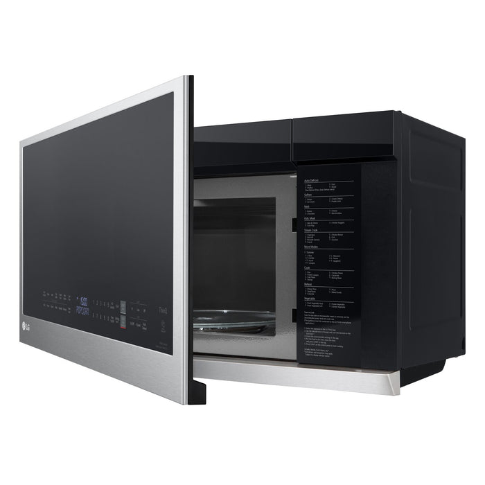 LG 2.1 Cu. Ft. Over-the-Range Microwave with ExtendaVent™ and Sensor Cooking - Smudge Proof Stainless Steel - MVEL2137F