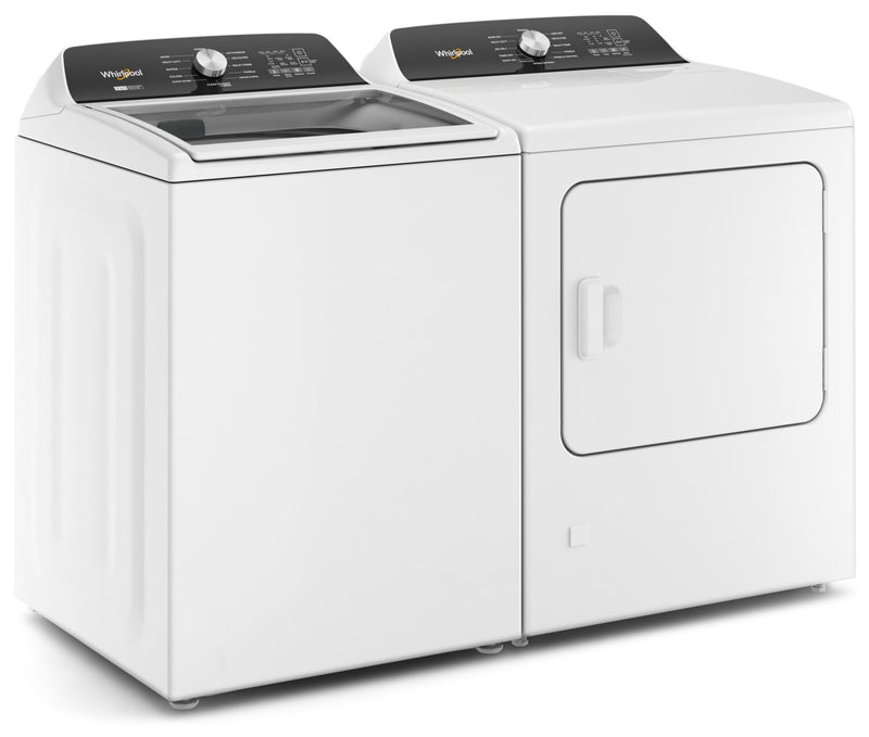 Whirlpool 5.4 - 5.5 Cu. Ft. Top-Load Washer and 7 Cu. Ft. Gas Dryer with Steam 