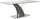 ["Tuxedo Dining Table with Glass Top, Pedestal Base, 72##PACKAGEDETAILSquot;W - Grey & White"]