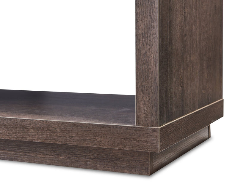 Alex 84\" Modern TV Stand with Storage and Cable Management for TVs up to 90\"- Walnut Oak