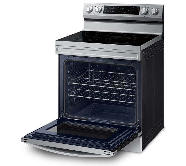 Samsung 6.3 Cu. Ft. Smart Electric Free Standing Range with Air Fry - Stainless Steel - NE63A6511SS/AC