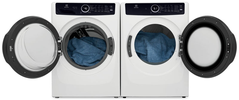 Electrolux 5.2 Cu. Ft. Front-Load Washer and 8 Cu. Ft. Gas Dryer - White