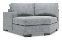 Sofa Lab Track LAF Cuddler - Luna Pewter