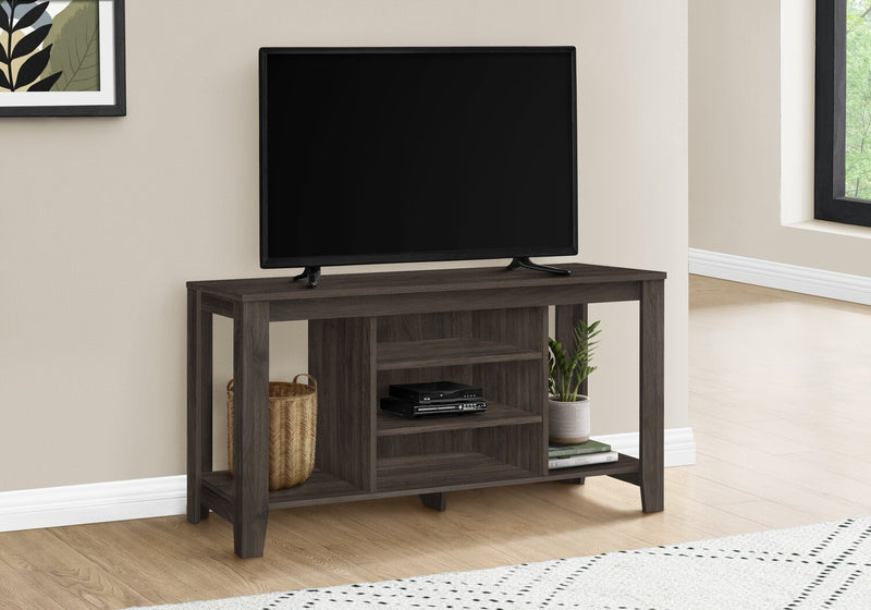 Wren 48\" Traditional TV Stand with Storage and Cable Management for TVs up to 55\"- Brown