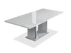 ["Raia Dining Table - Made in Italy, Pedestal Base, Modern, 71\"W - White"]
