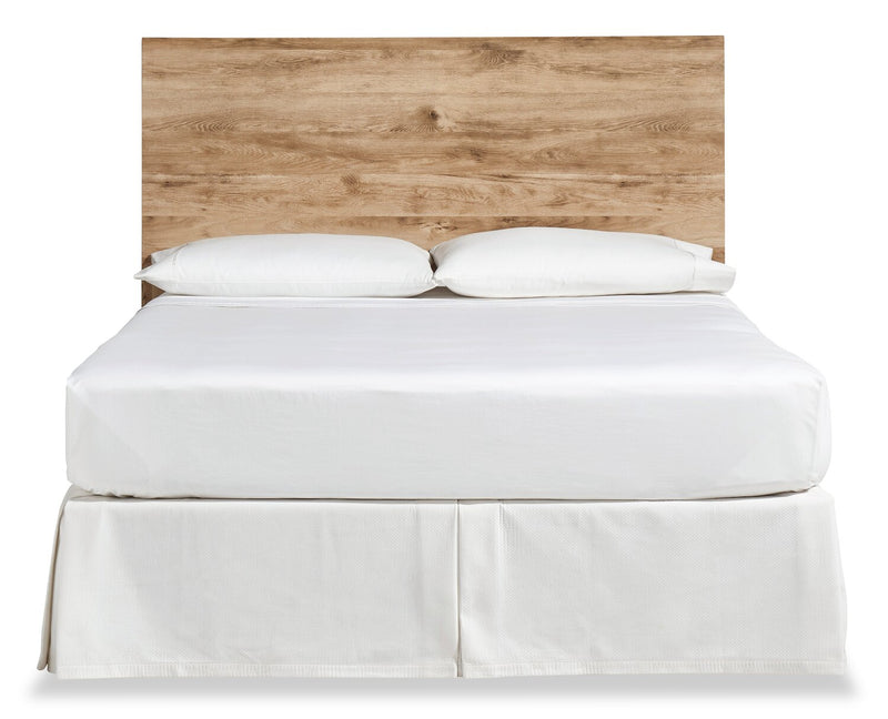 Derekson Panel Headboard, Natural - Queen Size