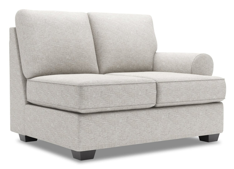 Sofa Lab Roll RAF Loveseat - Luxury Silver