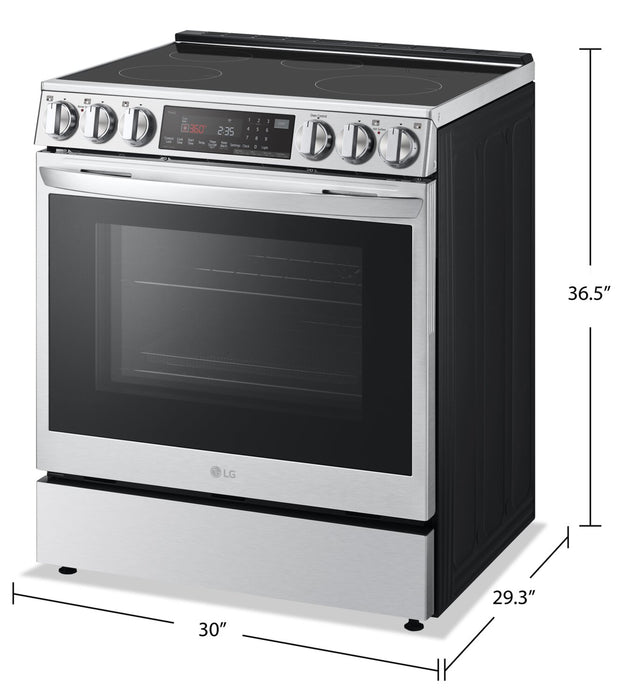LG 6.3 Cu. Ft. Smart Induction Range with Instaview & Air Fry - Smudge Proof Stainless Steel - LSIL6336F