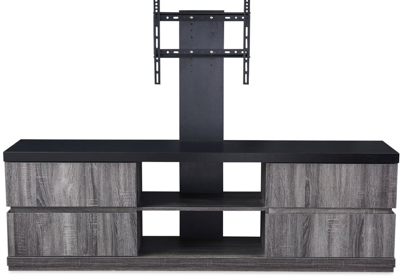 Rhys 70\" Modern TV Stand with Mount, Storage and Cable Management for TVs up to 80\"- Distressed Grey