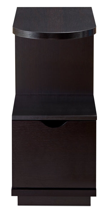 Torry 11.5\" Chairside Table with Drawer - Red Cocoa