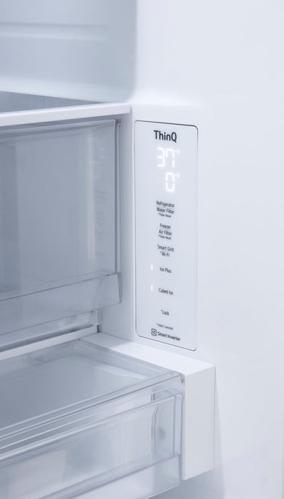 LG 36\" 27 Cu. Ft. French-Door Counter-Depth MAX™ Refrigerator - Smudge Proof Stainless Steel - LRFLC2706S