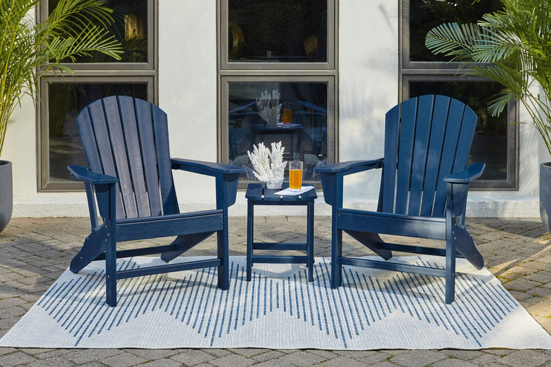 Bask Outdoor Patio Adriondack Chair - High Density Plastic, UV & Weather Resistant - Blue
