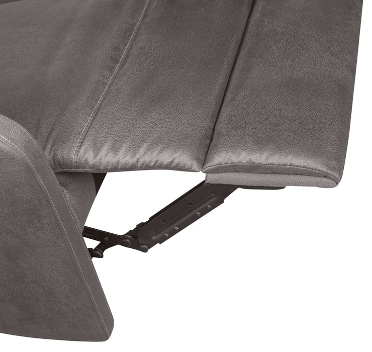 Eva 29.5\" Faux Suede Power Reclining Chair - Dark Grey