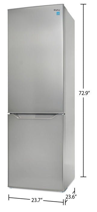 Danby 23.7\" 10.3 Cu. Ft. Bottom-Mount Refrigerator - Stainless Steel - DBMF100B1SLDB