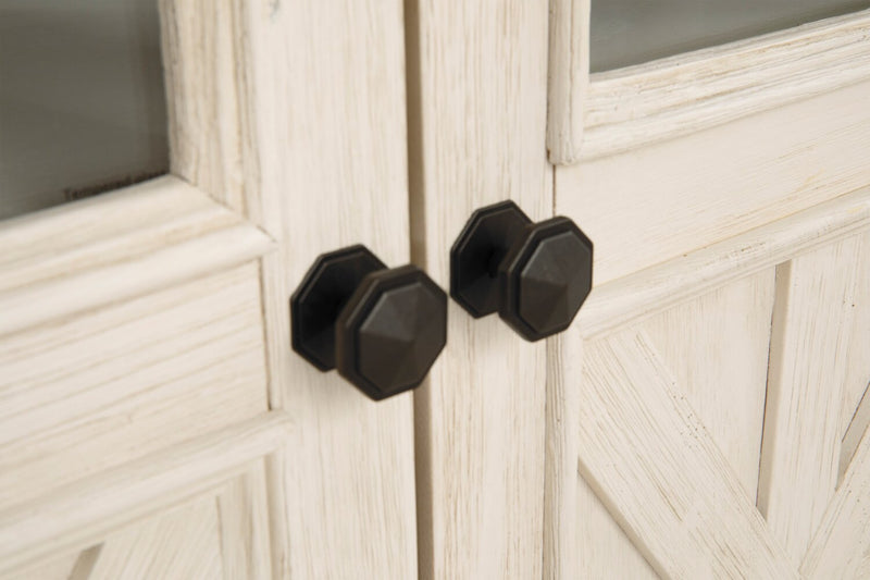 Bolanburg 75\" Rustic TV Stand with Storage and Cable Management for TVs up to 85\"- Antique White 