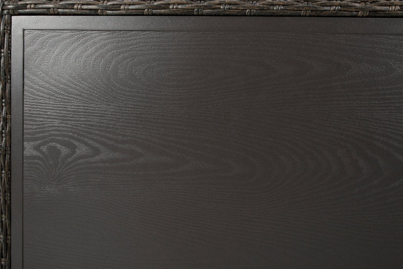 Hilo Outdoor Patio Coffee Table - 48\"W, Resin Wicker, UV & Weather Resistant - Brown