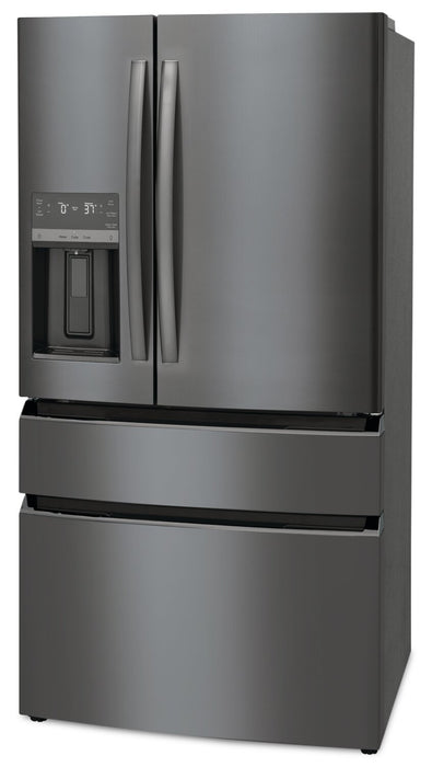 Frigidaire Gallery 36\" 21.5 Cu. Ft. Counter-Depth 4-Door French-Door Refrigerator - Smudge-Proof® Black Stainless Steel - GRMC2273CD