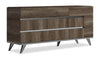 ["Gino Bedroom 6-Drawer Dresser - Made in Italy, 67\"W x 32\"H, Modern - Brown"]