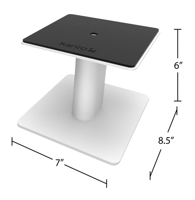 Kanto SP6HD 6\" Pair of Speaker Stands with Integrated Cable Management - White