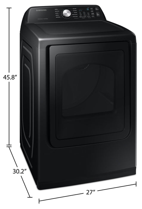 Samsung 7.4 Cu. Ft. Electric Dryer - Black Stainless Steel - DVE47CG3500VAC