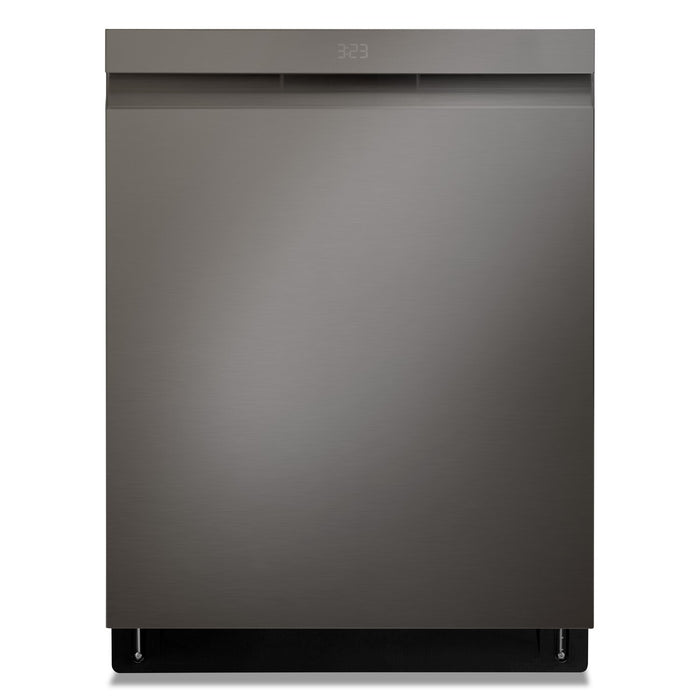 LG 24\" 44 dBA Built-In Top-Control Smart Dishwasher with QuadWash®Pro  - Smudge Proof Black Stainless Steel - LDPS6762D