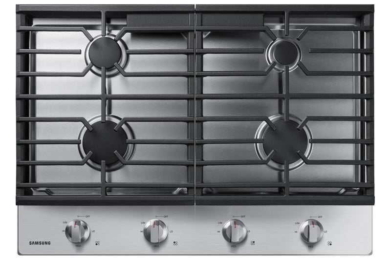 Samsung 30\" 4-Burner Gas Cooktop with Knob Controls - Stainless Steel - NA30R5310FS/AA
