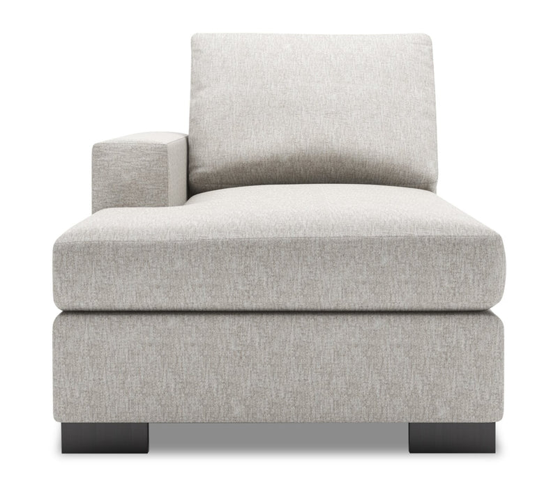 Sofa Lab Track LAF Chaise - Luxury Silver