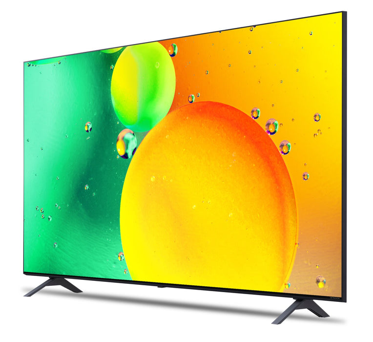 LG 75\" Nanocell 4K UHD HDR10+ HGiG ThinQ 60Hz Smart TV (75NANO75UQA.ACC)