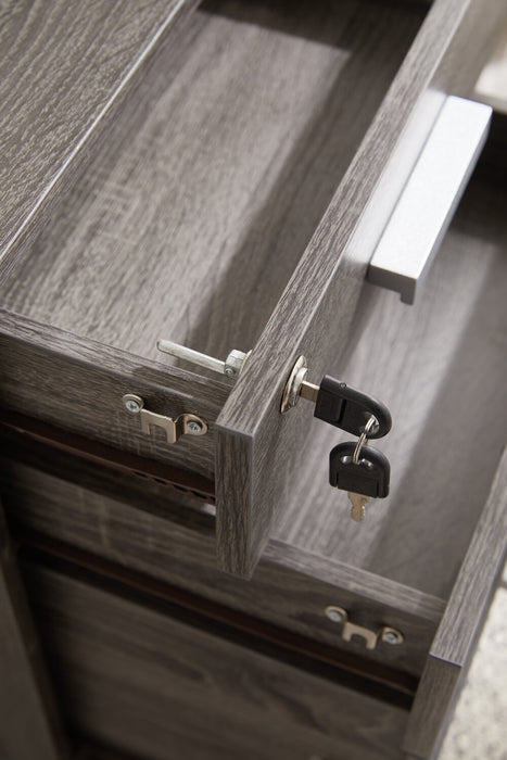 Oscar 15.75\" 3-Drawer Lateral Filing Cabinet - Distressed Grey