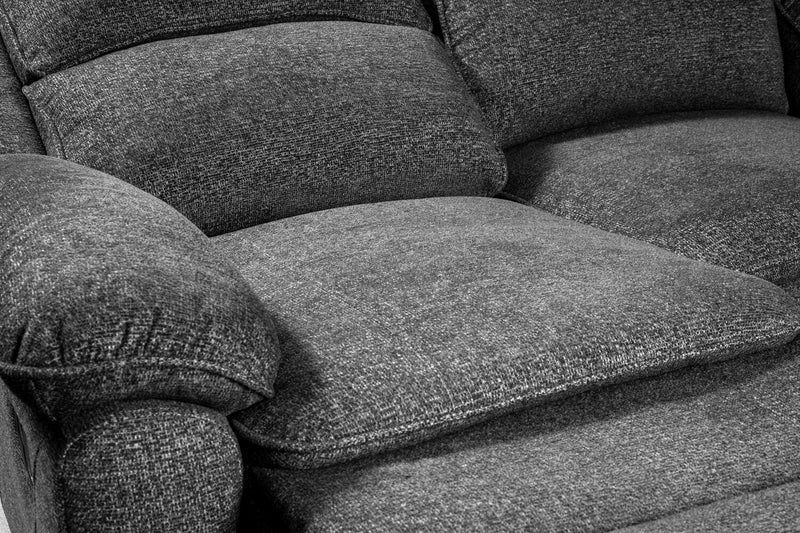Chandler 82\" Chenille Fabric Reclining Sofa - Grey