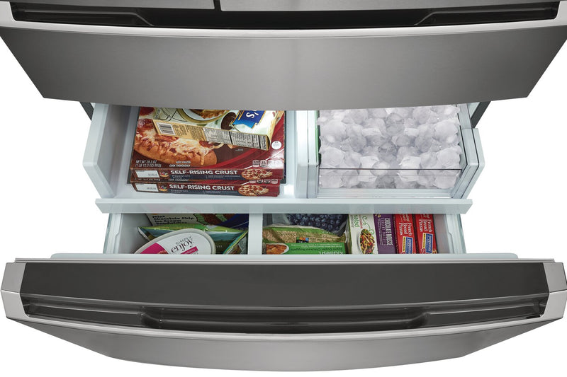 Frigidaire Gallery 36\" 27.2 Cu. Ft. Standard-Depth 4-Door French-Door Refrigerator - Smudge-Proof® Stainless Steel - GRMN2872AF