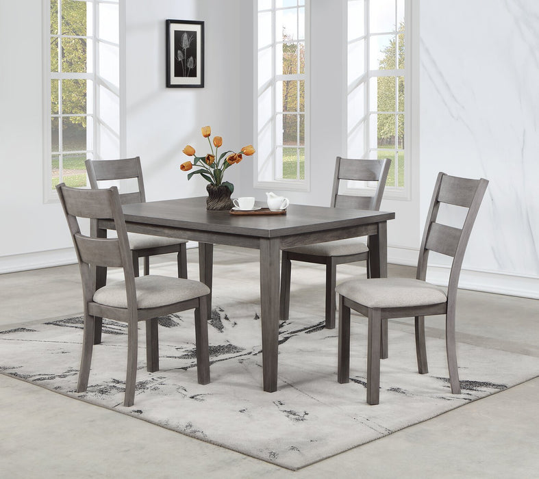 Krew Dining Table, Melamine, 60\"W - Grey
