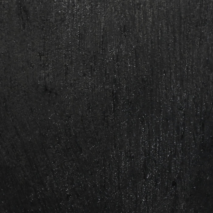 24\" Black Textured Ceramic Table Lamp with Ivory Shade