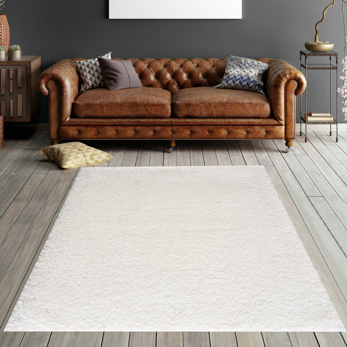 Lawson White Shag Area Rug - 7'9\" x 9'5\"