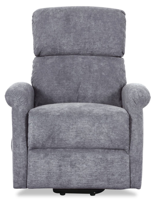 Ruben 32\" Chenille Fabric Power Lift Reclining Chair - Grey