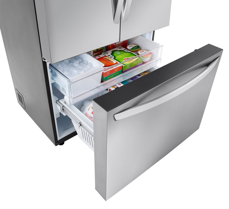 LG 36\" 32 Cu. Ft. French-Door Standard-Depth MAX™ Refrigerator - Smudge Proof Stainless Steel - LRFLS3206S