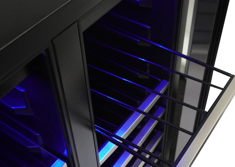 Silhouette Emmental 23.8\" 5.1 Cu. Ft. French-Door Beverage Centre / Wine Cooler - Stainless Steel - SBC051D1BSS