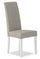 ["Raia Dining Chair with Vegan-Leather Fabric - Made in Italy, Modern - Light Grey"]
