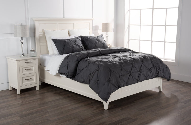 Brianna Dark Grey 3-Piece King Comforter Set