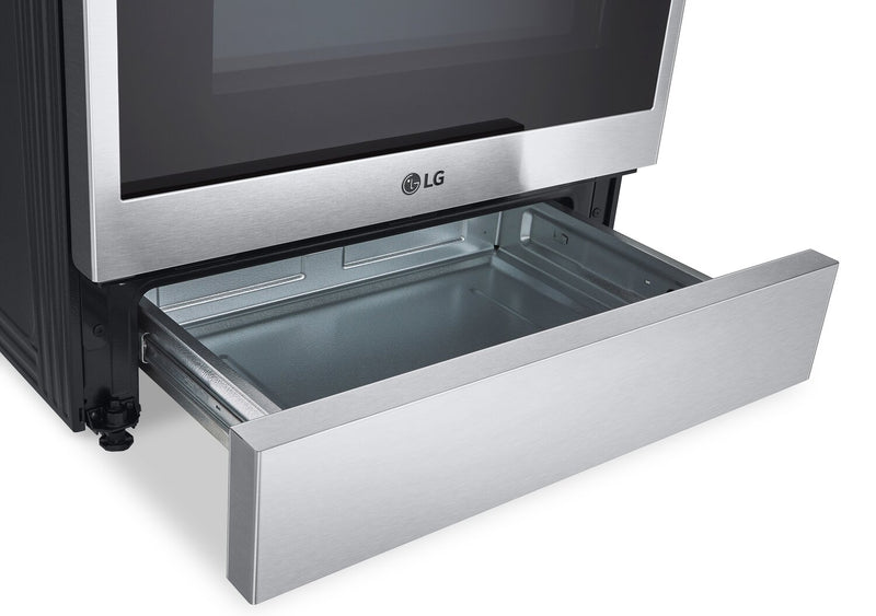 LG 6.3 Cu. Ft. Smart Electric Range with Air Fry and ProBake Convection® - Smudge Proof Stainless Steel - LSEL6335F
