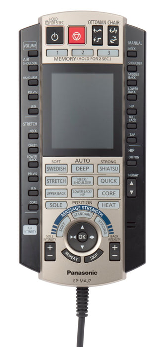 Panasonic Real Pro ULTRA Prestige™ 35.4\" High-Quality Synthetic Leather Massage Recliner - Brown