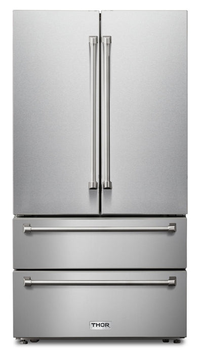 Thor 36\" 22.5 Cu. Ft. French-Door Refrigerator - Stainless Steel - TRF3602