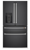 Cafe 36\" 22.3 Cu. Ft. Quad Door Refrigerator - Matte Black - CXE22DP3PD1