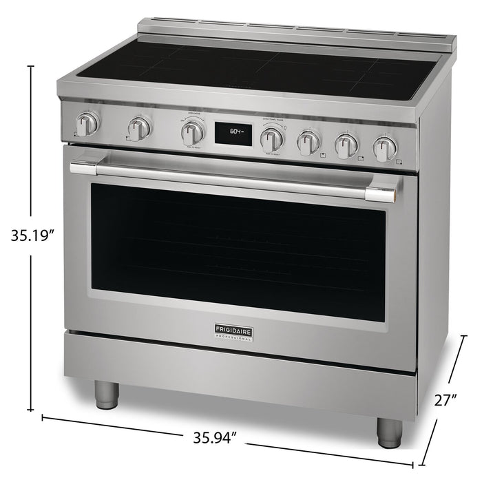 Frigidaire Professional 4.4 Cu. Ft. Induction Range With Dual Fan Convection and Easy-to-Clean Cooktop - Smudge-Proof® Stainless Steel - PCFI3670AF