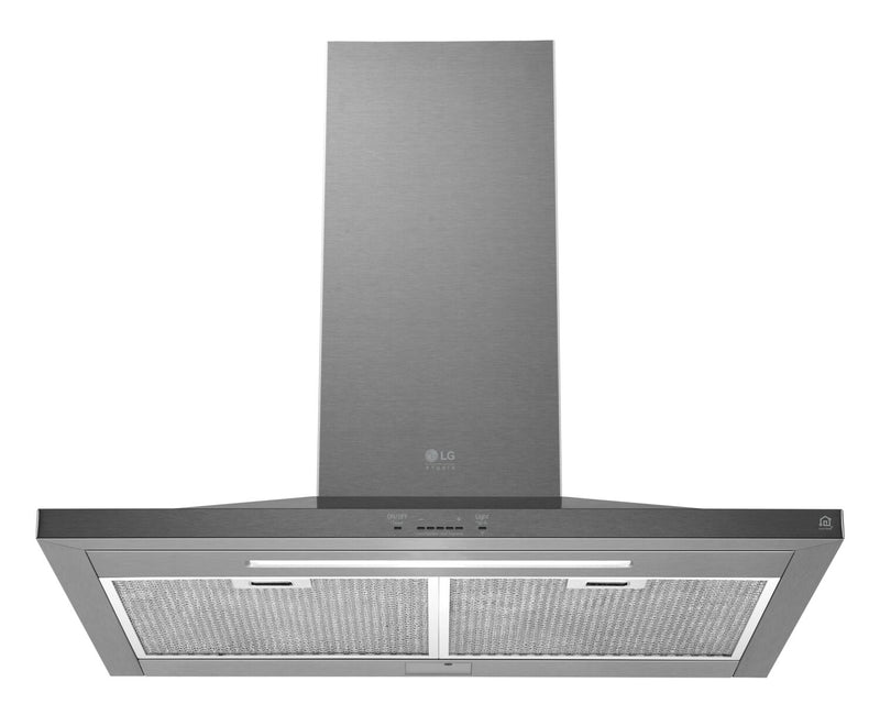 LG Studio 30\" 600 CFM Smart Wall-Mount Chimney Hood - Stainless Steel - LSHD3080ST