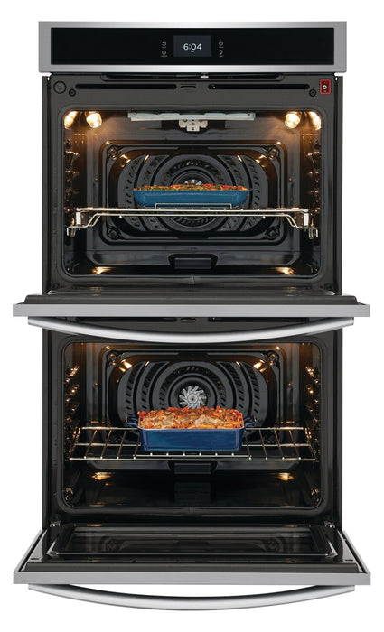 Frigidaire Gallery 30\" 5.3/5.3 Cu. Ft. Electric Double Wall Oven with Total Convection - Smudge-Proof® Stainless Steel\t - GCWD3067AF