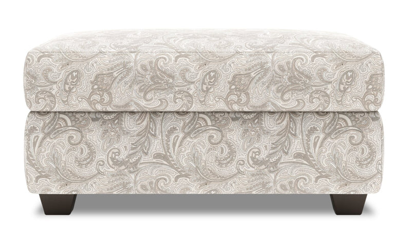 Made in Canada Customizable Sofa Lab The Trunk 39\" Fabric Storage Ottoman - Dove Grey