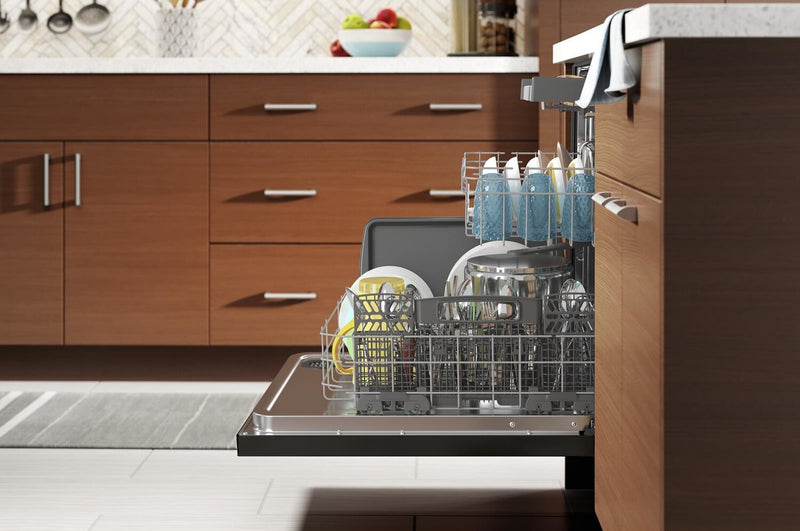 Whirlpool 24\" 47 dBA Built-In Top-Control Dishwasher with Third Rack - Print Resist Black Stainless - WDT750SAKV
