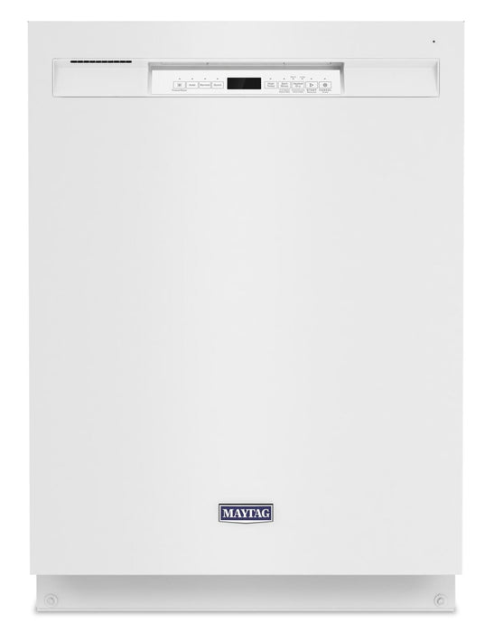 Maytag 24\" 50 dBA Built-In Front-Control Dishwasher - White - MDB4949SKW
