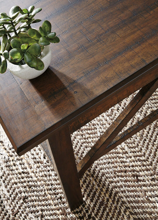 Baldridge 60\" Office Desk with 2-Drawers - Rustic Brown